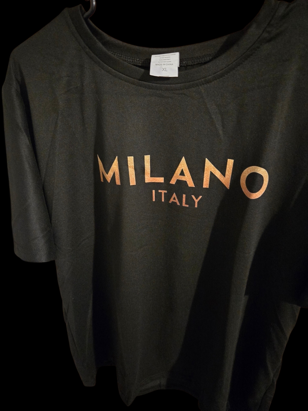 Milano Italy Black Graphic Tee